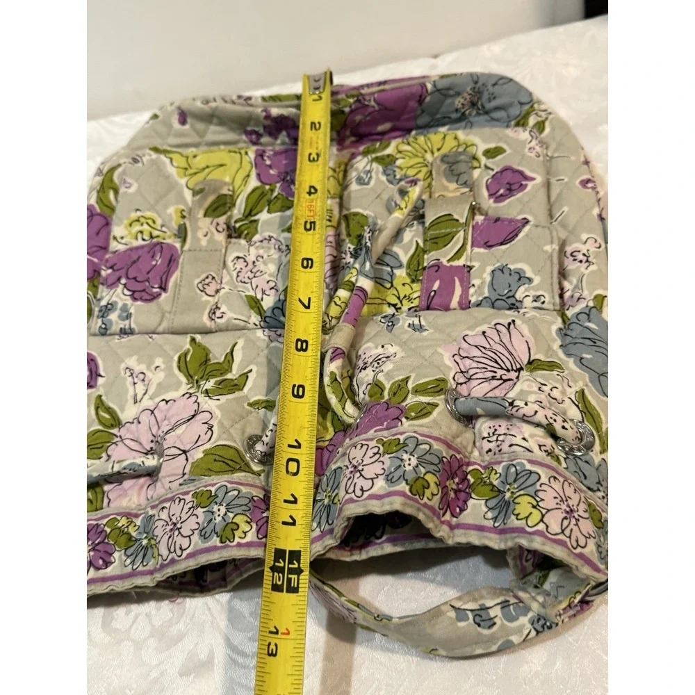Vera Bradley Daisy Hipster Crossbody Drawstring Tote Bag Hobo Quilted Watercolor